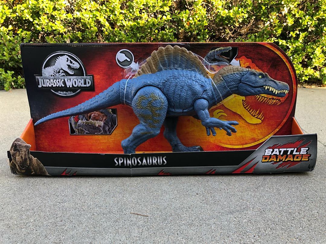 mattel battle damage spinosaurus