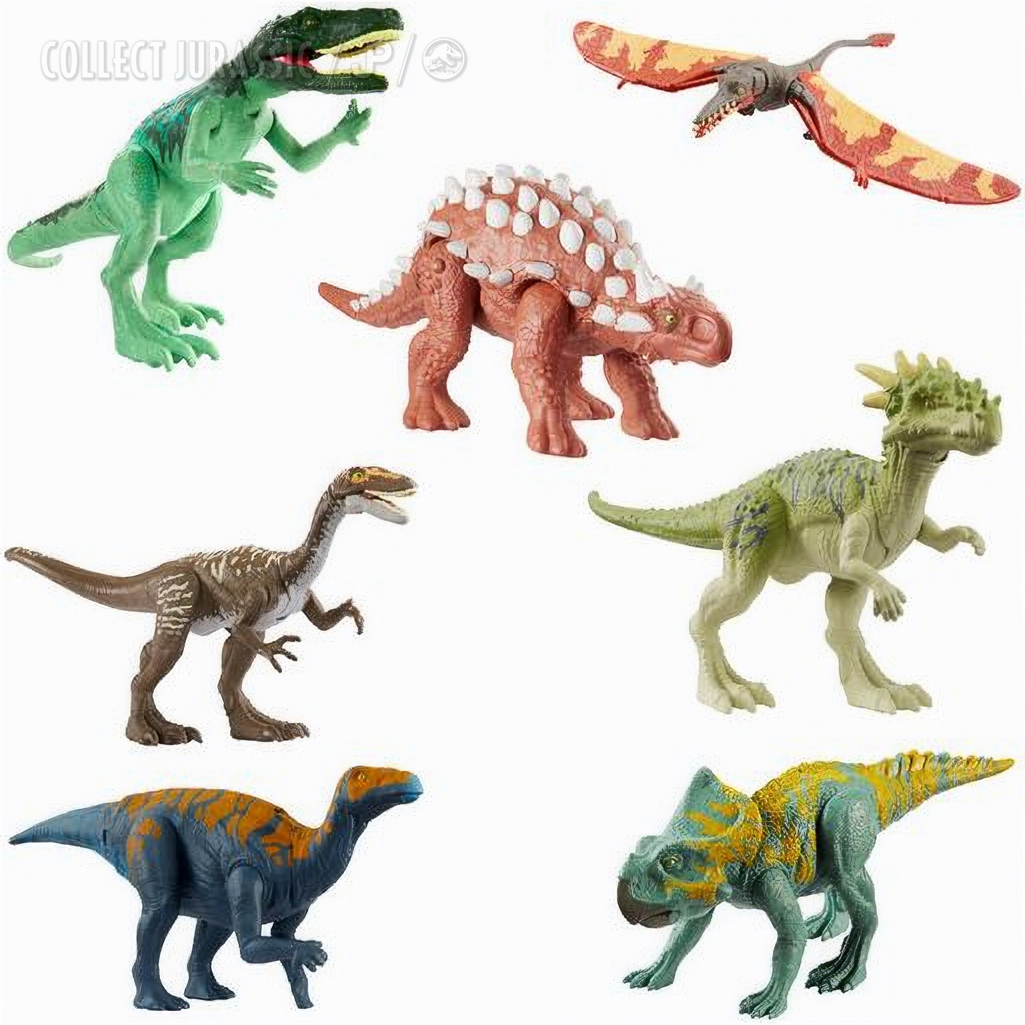 Jurassic World Legacy Collection 6 Pack Attack Figure Dinosaurs Box Play Set NEW