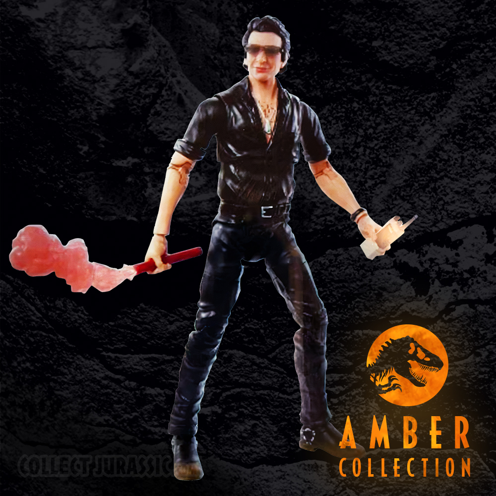 First Look: Amber Collection Ray Arnold and Ian Malcolm  - Collect  Jurassic