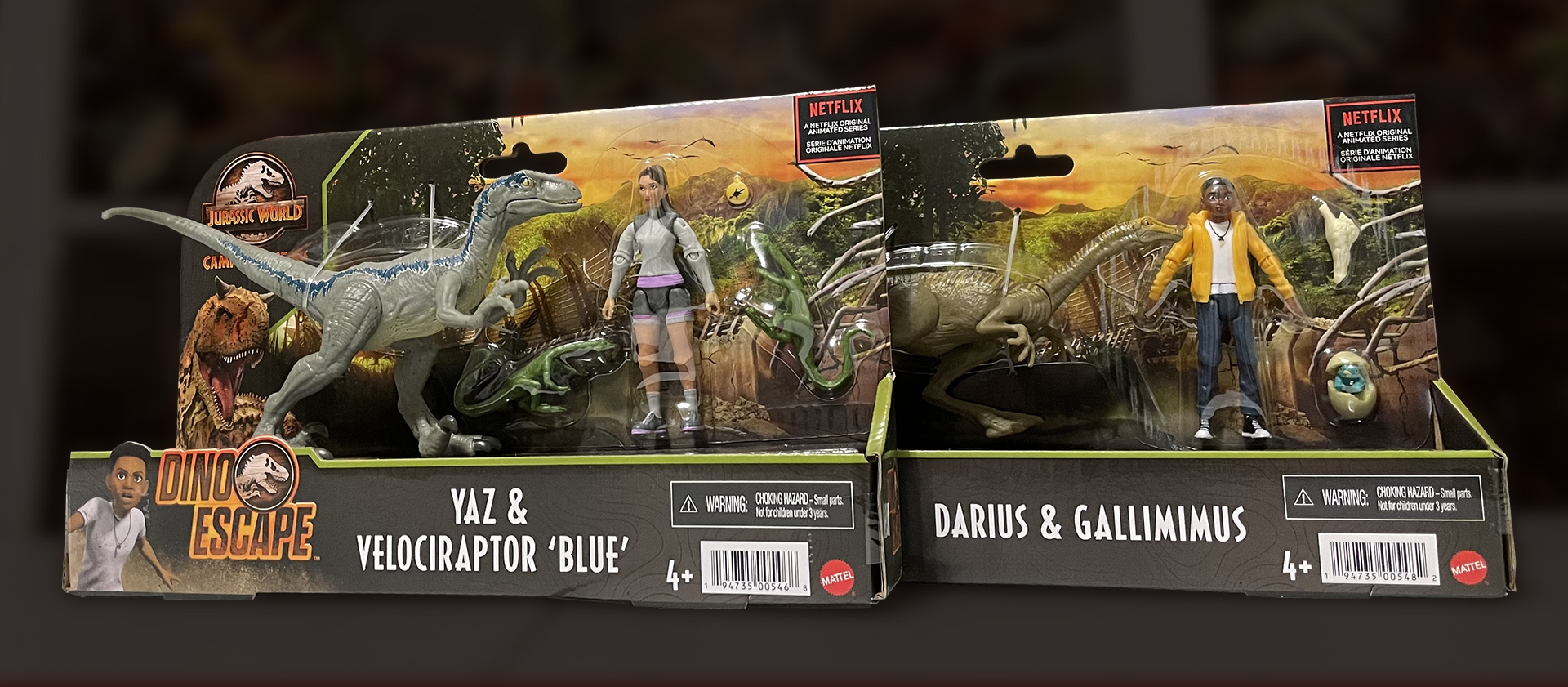 Unboxing New Camp Cretaceous Human &amp; Dino Packs Darius