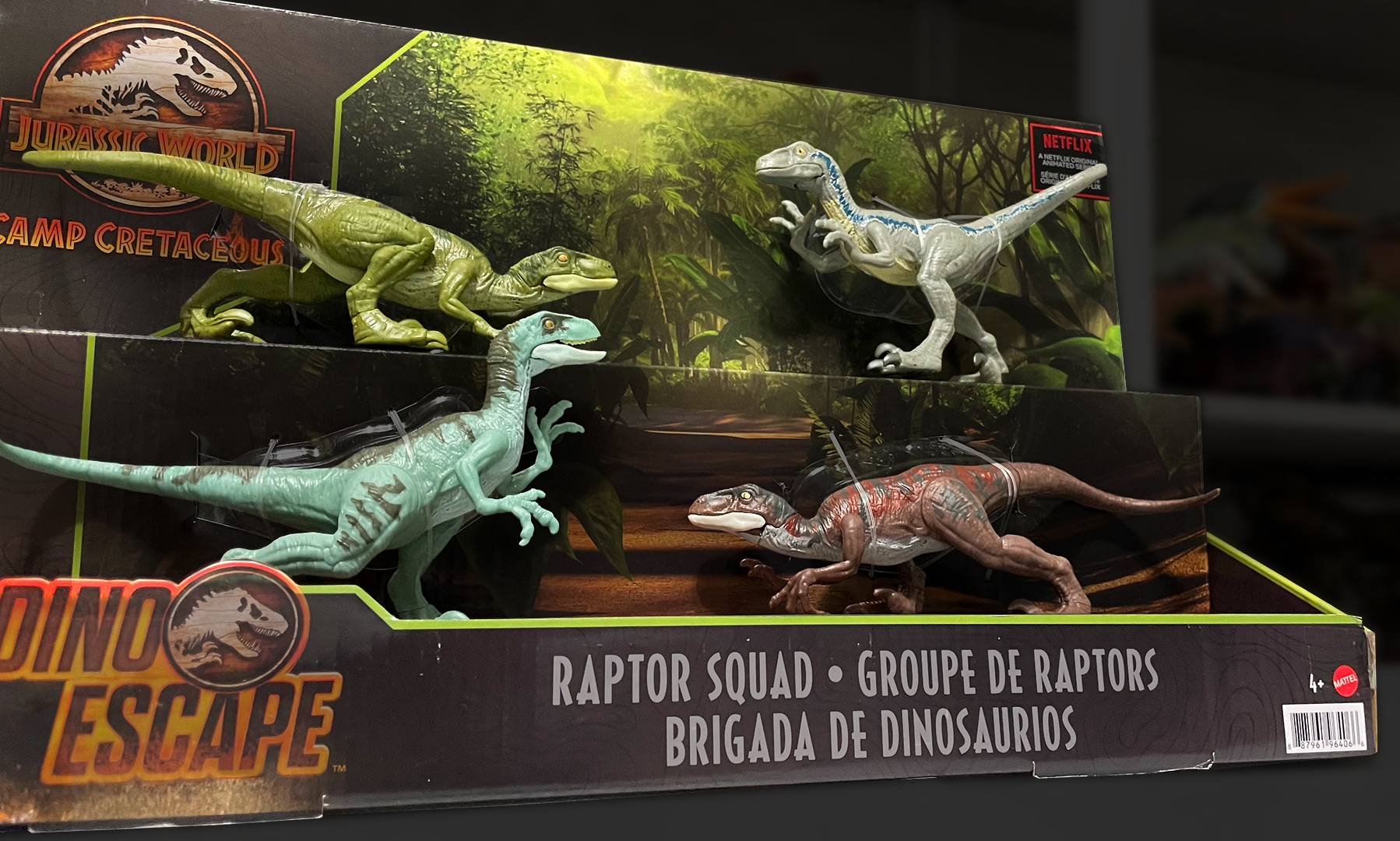 Raptor Squad Unboxed Exclusive Camp Cretaceous 4 Pack Review Collect Jurassic 
